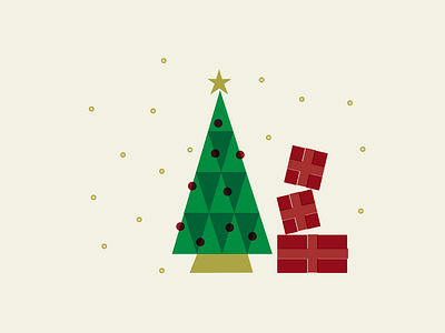 Style Experiment 01 christmas christmas trees holiday illustration packages presents trees vector xmas