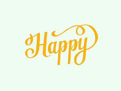 Year of Lettering II handlettering happy illustration lettering type typography