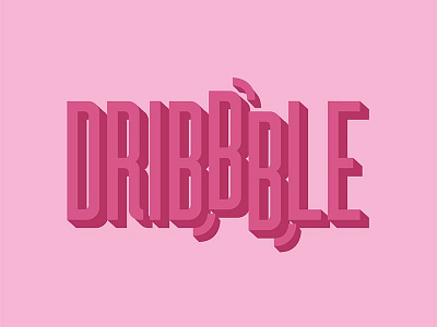 Dribbble Sticker Pack | Year of Lettering dribble lettering playoff sticker mule type vector