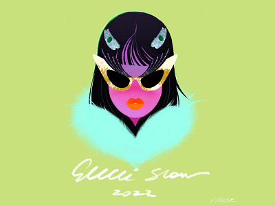 Gucci ready to wear, spring 2022 character design digital girl illustration