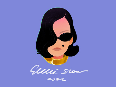 Gucci show ready-to-wear, 2022 spring, hair wave character digital fashion girl illustration