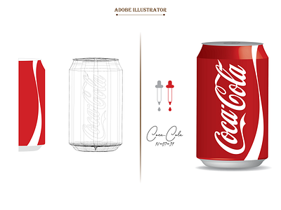 Coca-Cola illustration 3d cocacola design graphic design illustraion