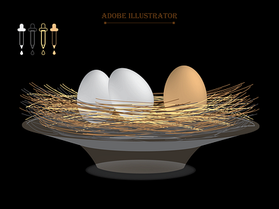 3D Egg Illustration 3d graphic design illustrations