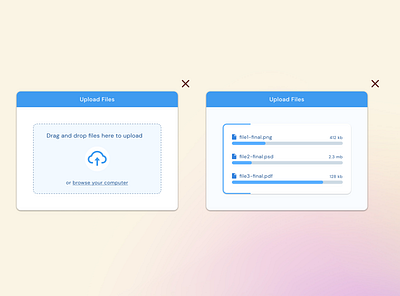 Design Challenge - Upload ui upload ux