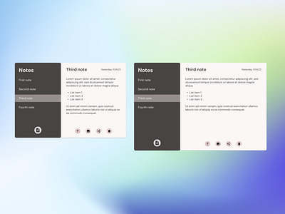 Design Challenge - Notes Widget