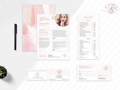 Beauty Salon - Branding beauty brand identity branding business card creative design fashion graphic design letterhead logo ui vector