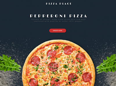Pizza place design figma ui ux web design
