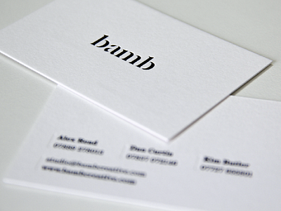 Letterpress Business Cards