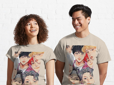 funny Bts band t-shirts. Active T-Shirt. design illustration t shirts