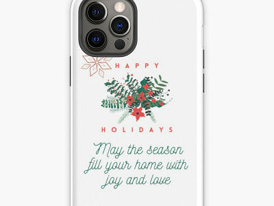 happy holidays. iPhone Case & Cover. cover design funny happy holidays 2021 happy holidays 2022 illustration modern vine