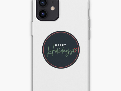 happy holidays. iPhone Case & Cover. design funny happy holidays 2021 illustration modern