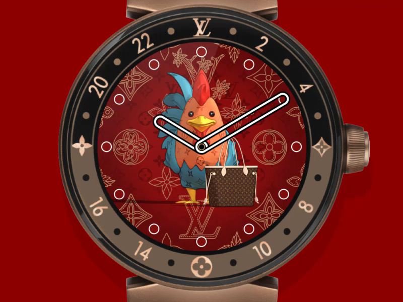 LV CNY 2020 Watchfaces - Rooster, Ox and Tiger by Mattias Peresini