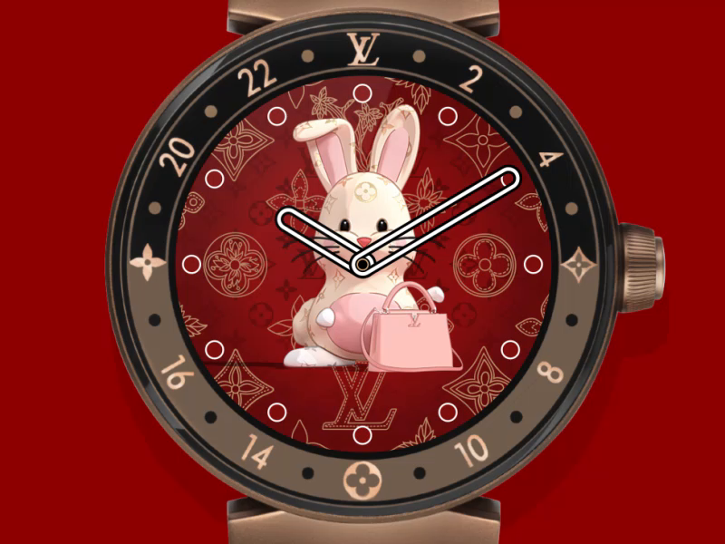 LV CNY 2020 Watchfaces - Rabbit, Pig, Goat and Snake by Mattias Peresini  for Point Flottant on Dribbble