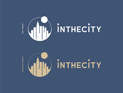 Inthecity branding design icon illustration logo vector