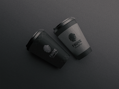 Fauve - Coffee cups branding design icon illustration logo typography vector
