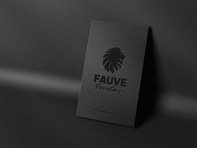 Fauve - Card branding design icon illustration logo typography vector