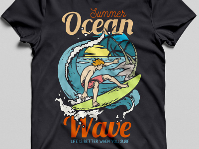 Summer Ocean design graphic design vector