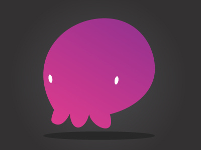 Pink Blob art cute gradient graphic icon illustration monster