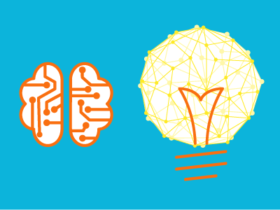 AI & Data Icons ai algorithm analysis brain connection data idea innovation lightbulb network nodes