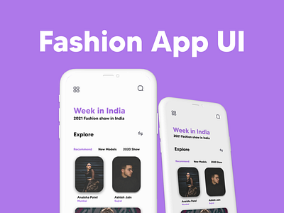 Fashion App UI Design app design impoiler ui uiux