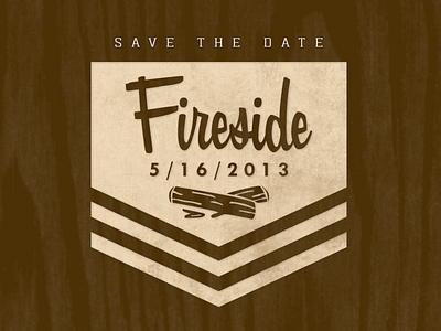 Fireside Design Meetup fireside identity logo meetups wood