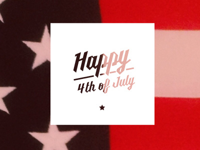 'merica 4th of july typography