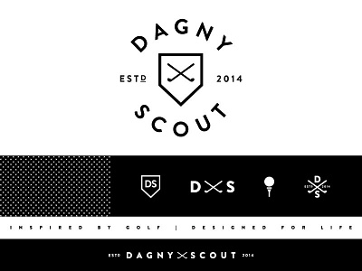 Dagny Scout Branding apparel branding dagny scout golf logo sports typography women