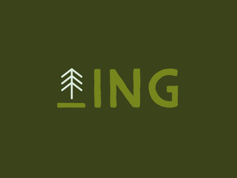 _ING WIP blog branding camping freelance hiking logo outdoor typography