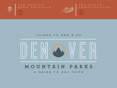 Denver Mountain Parks colorado denver mountain typography wip