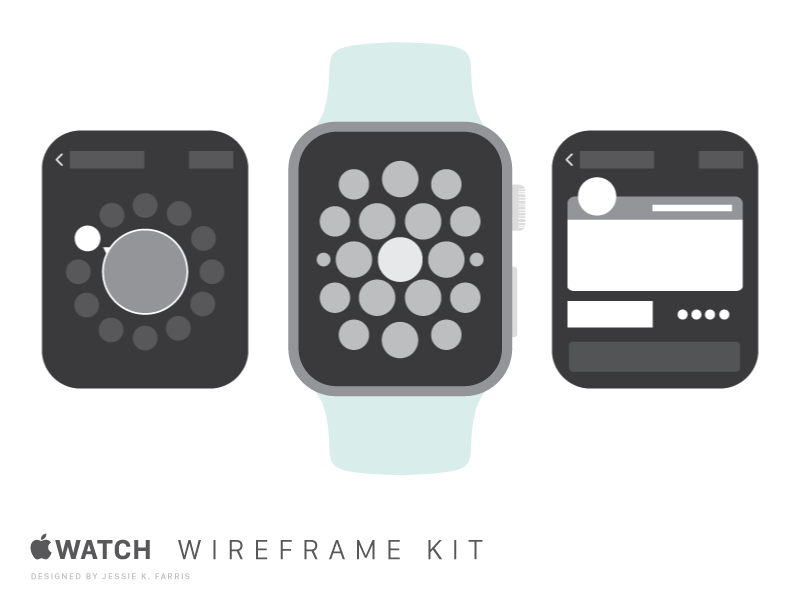Apple Watch Wireframe Kit