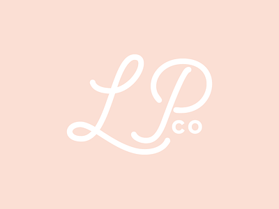 LP Co - Mark branding little mark script soft typography