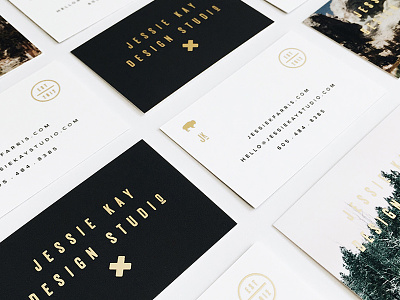 Business Cards branding buffalo business cards gold foil print rustic