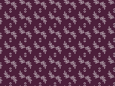 Custom Pattern branding burgundy feminine floral flowers leaves pattern