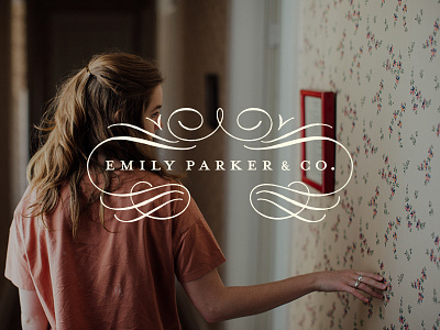 Emily Parker & Co. Branding charming classic designer elegant emily parker fashion feminine graceful ornate soft