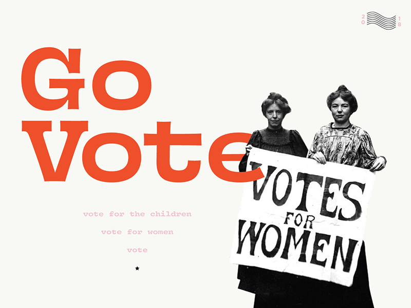 GO VOTE! america gif photography typography vintage vote
