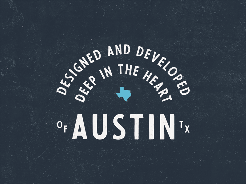 Team Badge | ATX atx austin badge blue branding lockup logo minimal playful rustic texas