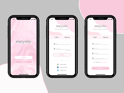 #001 Daily UI // Start-Up Page adobe xd app dailyui design mobile phone skincare ui ux uxui