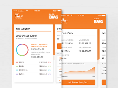BMG Invest Digital - Investment App android app bank design investiment ios mobile sketch ui ux