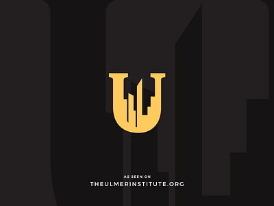 The Ulmer Institute clean design lettermark logo modern simple