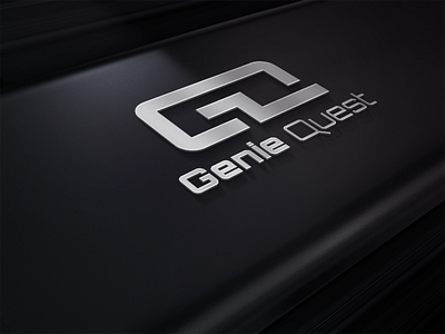 Genie Quest clean design lettermark logo modern simple