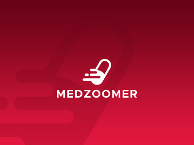 Logo Design - MedZoomer clean design icon logo minimalist modern monochrome simple