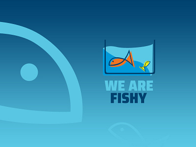Logo Design - We Are Fishy aquarium blue cartoon cartoony colorful design fish fishes icon illustration logo modern vector water