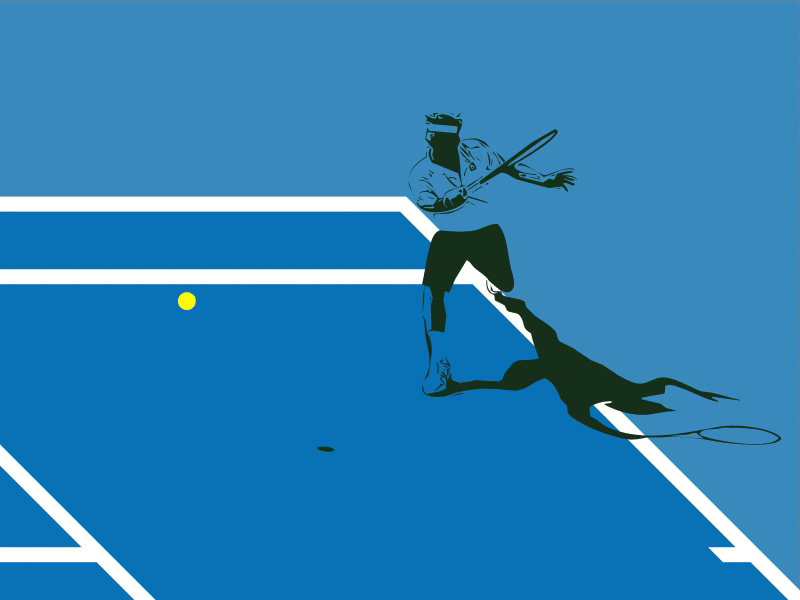Federer animation animation design australian open federer french open gif grand slam grass icon illustration king no1 roger roland garros sport swiss tennis us open wimbledon