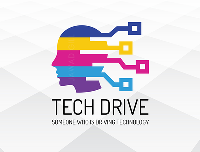 Tech Drive Logo Design Branding branding graphic design illustration logo typography vector