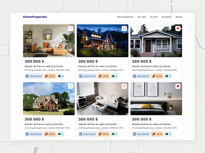 Listing page | Website design agency clear design clear ui house listing page product design properties property listing real estate real estate agency real estate listing real estate platform room ui ux web web design website website design