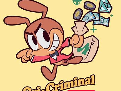 CriCrí Criminal design digital art doodler fanart humor illustration kawaii logo nintendo retro vector videogame