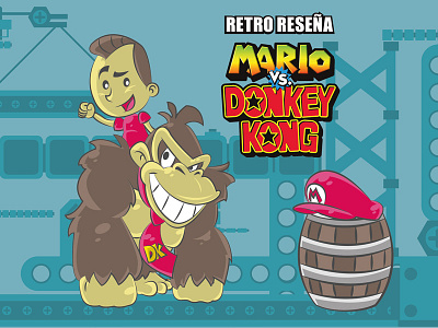 Retro Reseña Mario vs. Donkey Kong dk donkeykong gba illustration nintendo