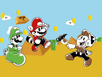 Reseña Super Mario Bros 3 illustration luigi nes nintendo retro smb3 supermariobros3