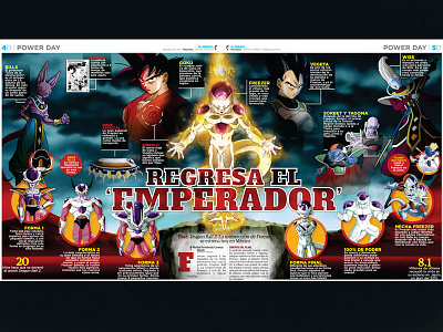 Regresa el Emperador dragonball editorialdesing