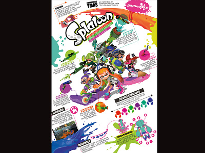 Splatoon infografia infographic nintendo splatoon